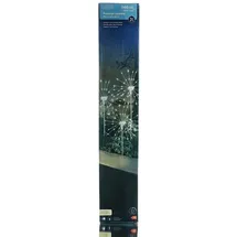 Kaemingk Lumineo Micro-LED Stableuchten Polarstern Twinkle Silberfarben Ø 25 cm Höhe 45 cm 60 Lichter 3er Set warmweiß