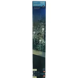 Kaemingk Lumineo Micro-LED Stableuchten Polarstern Twinkle Silberfarben Ø 25 cm Höhe 45 cm 60 Lichter 3er Set warmweiß