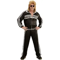 W WIDMANN MILANO Party Fashion - Kostüm Trainingsanzug, Jacke und Hose, 80er Jahre Outfit, Jogginganzug, Bad Taste Outfit, Faschingskostüme