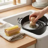 2-teiliges Bürsten-Set: Nagelbürste & Topfbürste aus Buche