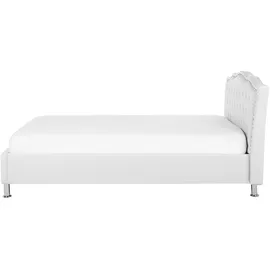 Beliani Bett 140 x 200 cm Weiß