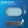 BESTWAY Power Steel Frame Pool oval Set 488 x 305 x 107 cm inkl. Filterpumpe (5-tlg.)