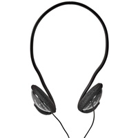 Nedis On-Ear-Kopfhörer mit Kabel 3.5 mm | Seillänge: 2.10 m Schwarz 2.10 m Schwarz, One Size