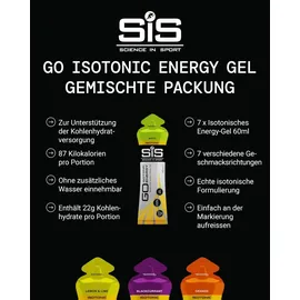 Science in Sport Energy Gel Isotonisch Mix Gel 7 x 60 ml