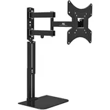 Maclean Brackets Maclean MC-771A TV Wandhalterung mit Ablage Universal für 23-43" OLED/QLED/LCD/LED/Plasma Fernseher Maximale Belastung bis zu 25 kg, Max. VESA 200x200mm, Glasregal bis 5kg