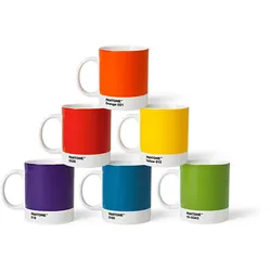 Pantone Porzellan Becher 6er-Set Set 1 - klassische Farben