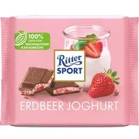 Ritter-Sport Tafelschokolade Erdbeer-Joghurt, 100g