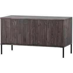 TV Board Gravure aus Eschenholz 100 cm, Espresso