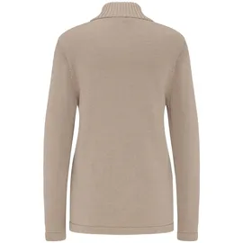 GOLDNER Herbstcardigan mit Reißverschluss Beige 50