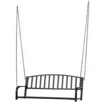 Outsunny Schaukelbank 128 x 63 x 47 cm schwarz