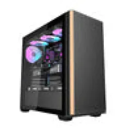 darkFlash DS900WS Schwarz + 4 fans -