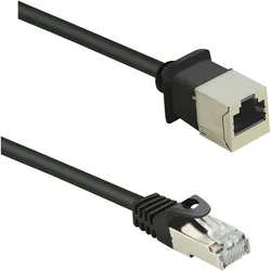 renkforce CAT5e F/UTP Netzwerk-Verlängerungskabel 5.00 m Schwarz