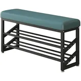 Hti-Living Schuhregal 100 x 50 x 30 cm 2 Ebenen / Grün