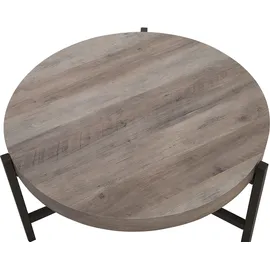 Beliani Couchtisch Bonita Braun Eiche 70 x 42 cm