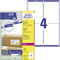 Avery Zweckform L7169-100 Versandetiketten/Versandaufkleber (400 Etiketten mit ultragrip, 99,1x139mm