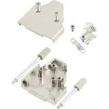 MH CONNECTORS MHDM35-9-K 6560-0139-11 D-SUB Gehäuse Polzahl: 9 Metall 45° Silber