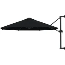vidaXL Wandschirm 300 cm Schwarz