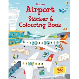Usborne Airport Sticker and Colouring Book (First Colouring Books) (Sticker & Colouring book)