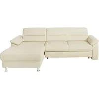sit&more Ecksofa Ascara L-Form, inklusive Boxspring/Federkern-Polsterung, wahlweise mit Bettfunktion beige