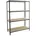 SimonRack Schwerlastregal 1500x1200x400 mm 4 Ebenen Holzböden 200 kg Tragkraft pro Ebene Megaplus 4/400 1500 Metallregal