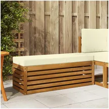 vidaXL Outdoor Hocker Bank Massivholz Akazie Natur
