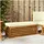 vidaXL Outdoor Hocker Bank Massivholz Akazie Natur
