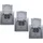 ChiliTec Schuko-Steckdose IP44 Silber 3 St.