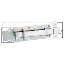 GAH Alberts Alberts 116798 Schlossriegel gerade mit flachem Griff 200 x 64 mm
