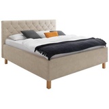 Meise Möbel meise.möbel Polsterbett San Remo mit Bettkasten beige ¦ Maße (cm): B: 170 H: 120