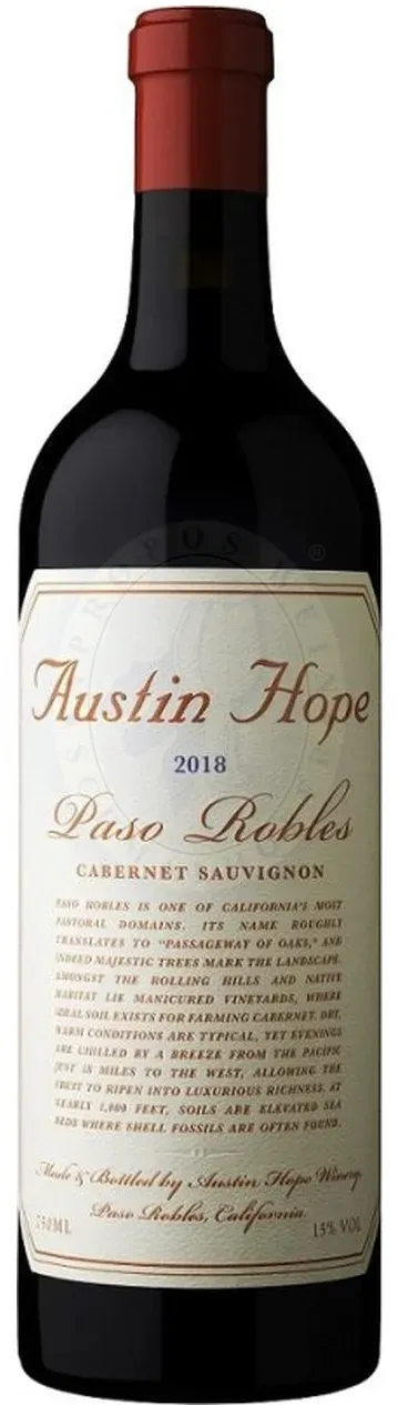 Paso Robles Cabernet Sauvignon 2022 Austin Hope 0,75l