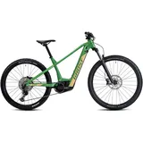 Ghost E-Bike Mountainbike E-Teru B Advanced, 12 Gang Shimano SLX RD-M7100 Schaltwerk, Kettenschaltung, Mittelmotor, 750 Wh, Pedelec, Elektrofahrrad für Damen u. Herren, MTB grün 38 cm