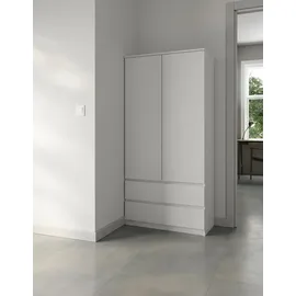 home collective Kleiderschrank 90 x 50 x 180 cm Weiß