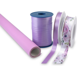 PRÄSENT Geschenkpapier Floral, Geschenkpapier-Set, 4-teilig