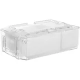 HORIALENCE Uhrenetui Transparent Kunststoff Reise Uhrenbox Mit Innenhalterung Herren Aufbewahrungsbox