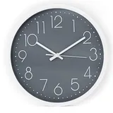 Intirilife Wanduhr 30,5 cm 30.5 grau/weiß