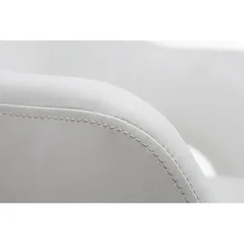 miliboo Design-Bürostuhl Kunstleder Weiß