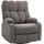 Homcom Relaxsessel mit Liegefunktion 96 x 108 x 0 cm Braun/Bronze drehbar