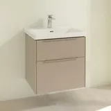 Villeroy & Boch Waschbeckenunterschrank 2 Auszüge 57,2 x 57,9 x 47,8 cm Taupe