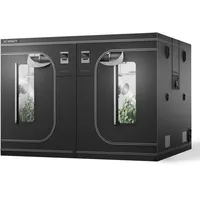 AC Infinity CLOUDLAB 899, Advance Grow Zelt 240 × 240 × 200 cm, 25 mm Mylar-Canvas, 25 mm Stahlstangen, laborgetestet höchste Reflexion, großes Sichtfenster, Indoor Growing