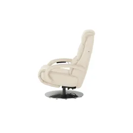 Hukla Relaxsessel Florian Leder 73 x 109 x 91 cm Creme elektrisch