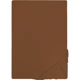Castell Spannbettlaken Jersey 180 x 200 - 200 x 200 cm chocolate