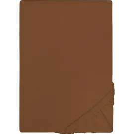 Castell Spannbettlaken Jersey 180 x 200 - 200 x 200 cm chocolate