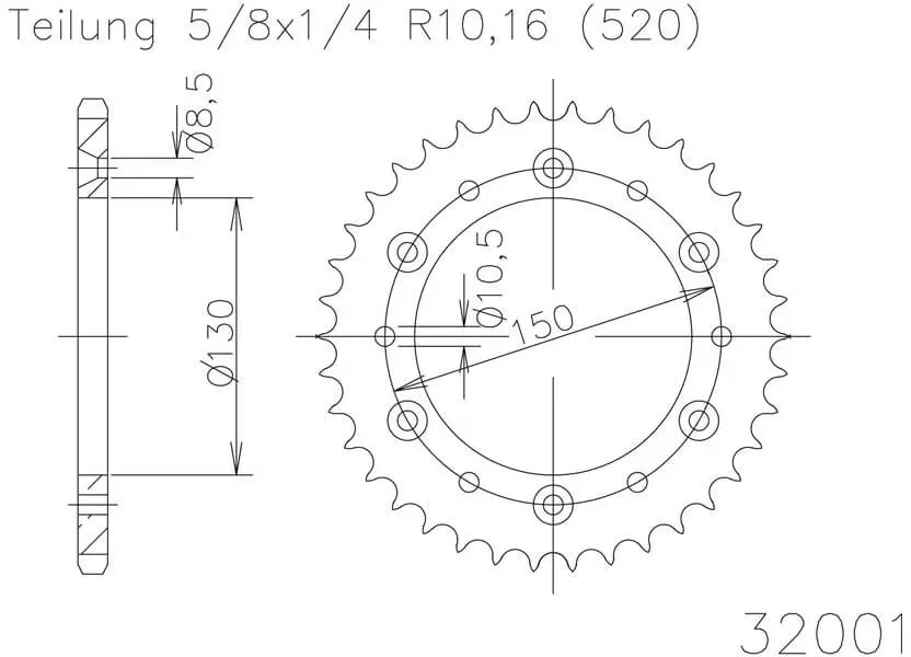 ESJOT Sprocket, 48 tanden