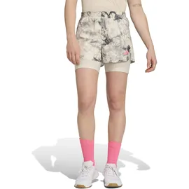 adidas Own the Run Spray Dye 2in1 Short Orbit Grey/Black S