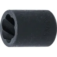 BGS Schraubenausdreher Spiral-Profil-Steckschlüsseleinsatz 10 mm (3/8) SW 18 mm