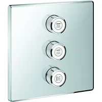 Grohe Grohtherm SmartControl Kontrollfeld mit 3 Ventilen chrom