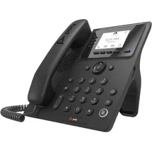 Poly CCX 350 IP-Telefon Schwarz LCD 2.8" Gigabit Ethernet PoE Microsoft Teams und PoE-fähig, Telefon,