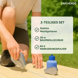 varivendo Schlagschnurroller und Markierungspulver
