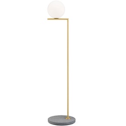 Flos - IC F1 Outdoor Brass (Grey Lava Marble) - cm - 32 cm - 135 cm