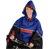 Fischer Regenponcho Deluxe blau/Schwarz/Rot, One Size